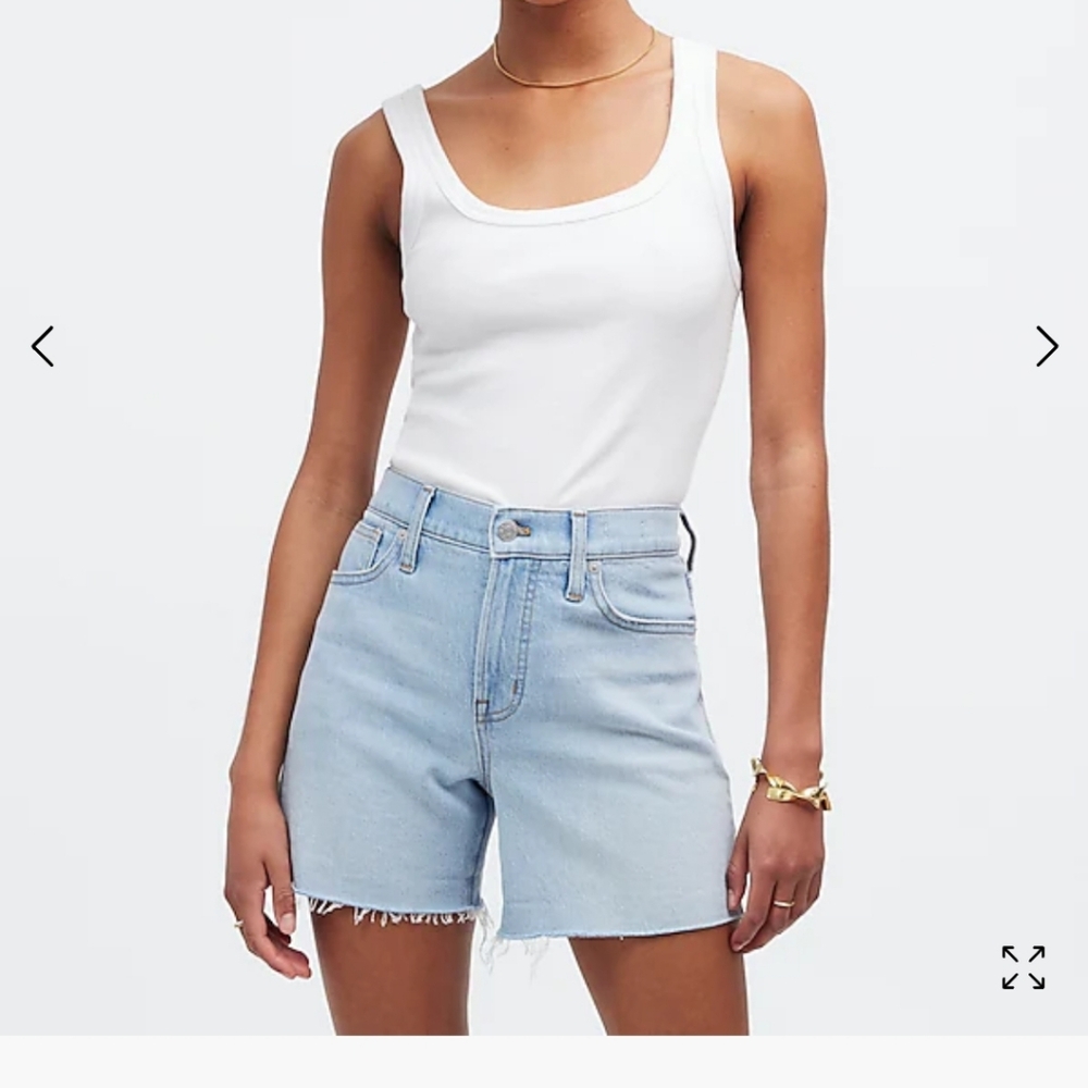 The Perfect Vintage Jean Short in Fitzgerald Wash: Raw-Hem Edition (27)